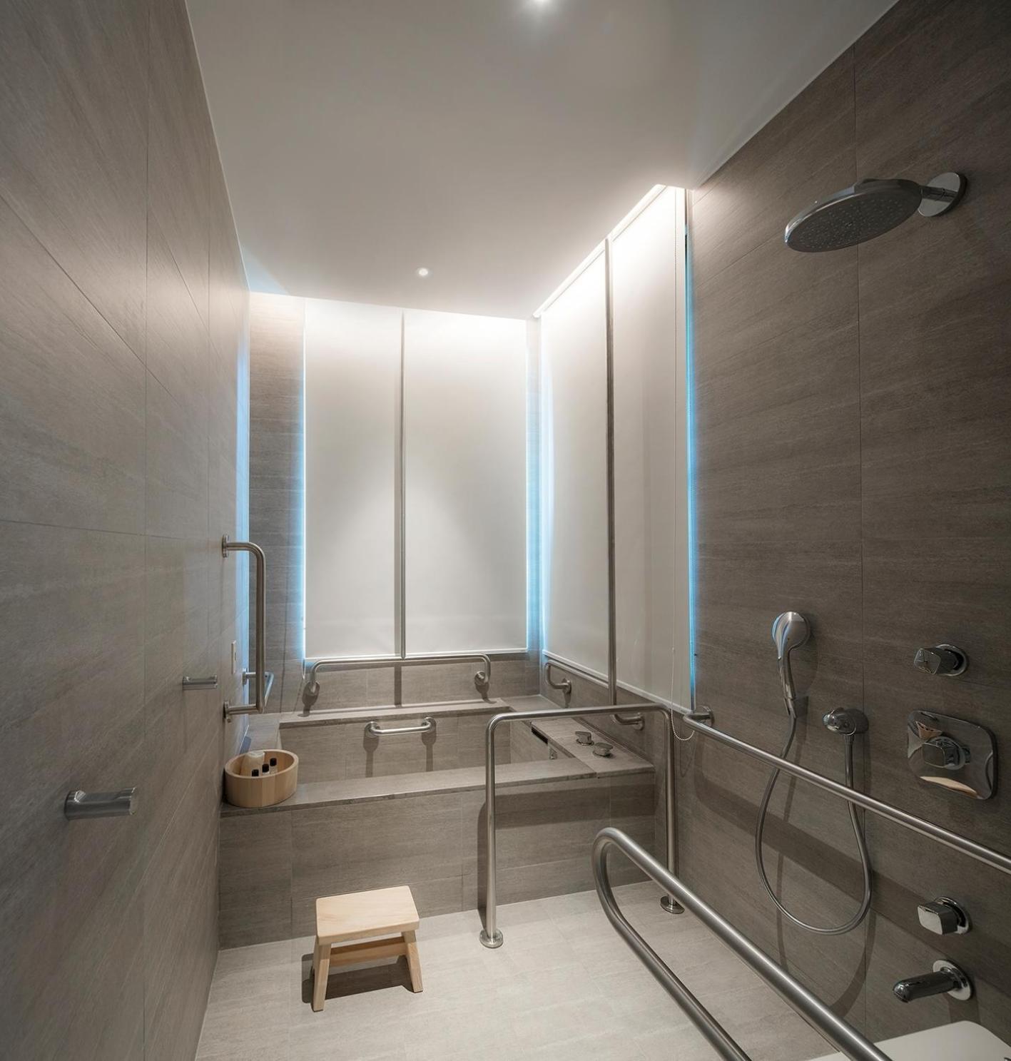 Mu 자오시 호텔 외부 사진 A shower room