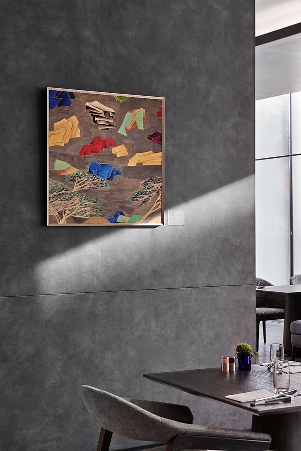 Mu 자오시 호텔 외부 사진 A wall mounted light